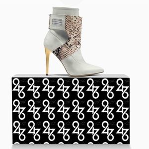 Real genuine leather hand made from Italy and snake skin accents